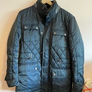 Men's Quilted Jacket - Navy Blue